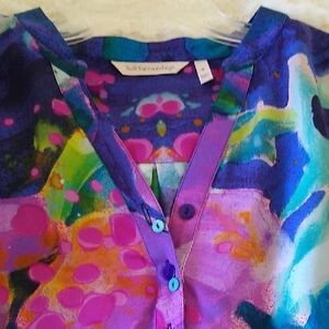 Soft Surroundings Vibrant Blouse - M